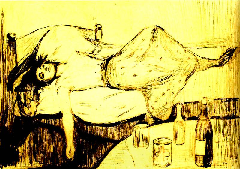 Edvard Munch dagen efter oil painting picture